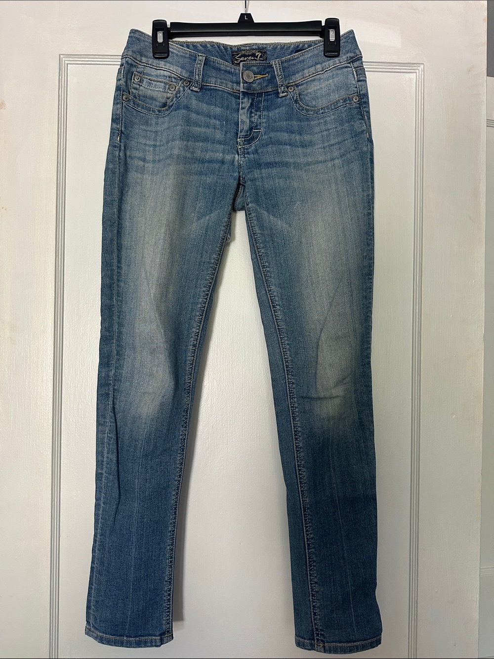 7 For All Mankind Medium Wash Skinny Jeans
